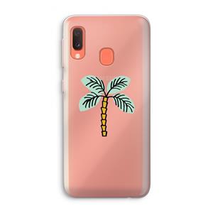 CaseCompany Palmboom: Samsung Galaxy A20e Transparant Hoesje