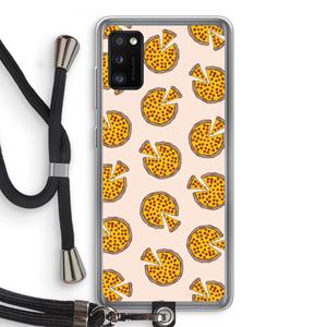 CaseCompany You Had Me At Pizza: Samsung Galaxy A41 Transparant Hoesje met koord