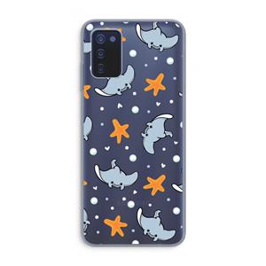 CaseCompany Manta: Samsung Galaxy A03s Transparant Hoesje