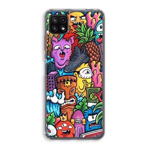 CaseCompany Vexx Mixtape: Samsung Galaxy A22 5G Transparant Hoesje