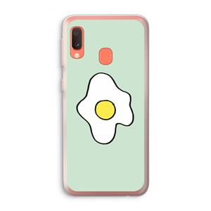 CaseCompany Spiegelei: Samsung Galaxy A20e Transparant Hoesje