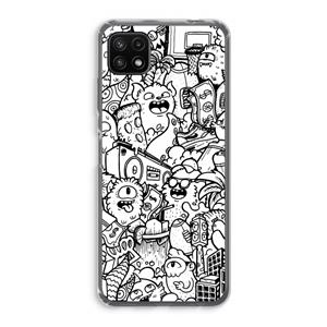 CaseCompany Vexx City #2: Samsung Galaxy A22 5G Transparant Hoesje