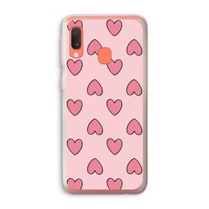 CaseCompany Ondersteboven verliefd: Samsung Galaxy A20e Transparant Hoesje