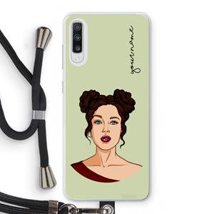 CaseCompany Pop-Art Creator: Samsung Galaxy A70 Transparant Hoesje met koord