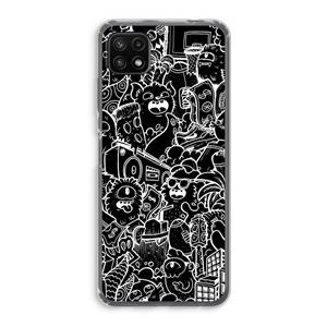 CaseCompany Vexx Black City : Samsung Galaxy A22 5G Transparant Hoesje