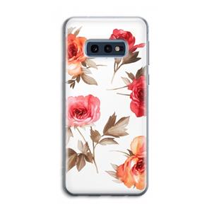 CaseCompany Roosjes: Samsung Galaxy S10e Transparant Hoesje