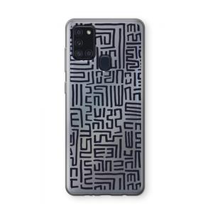 CaseCompany Moroccan Print: Samsung Galaxy A21s Transparant Hoesje