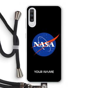 CaseCompany NASA: Samsung Galaxy A70 Transparant Hoesje met koord