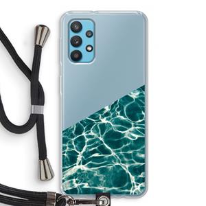 CaseCompany Weerkaatsing water: Samsung Galaxy A32 4G Transparant Hoesje met koord