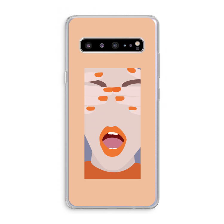 CaseCompany Surprise: Samsung Galaxy S10 5G Transparant Hoesje