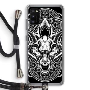 CaseCompany Oh Deer: Samsung Galaxy A41 Transparant Hoesje met koord