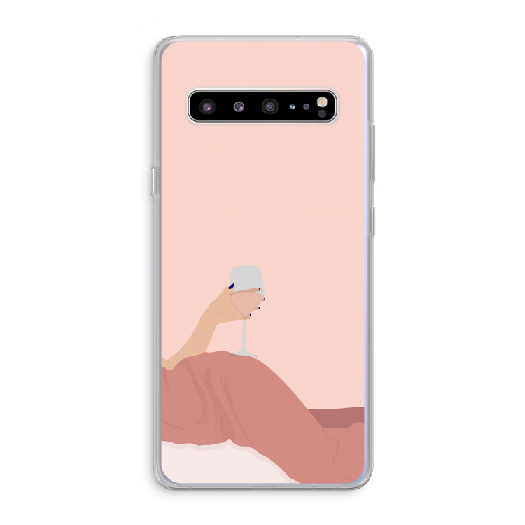 CaseCompany Wine: Samsung Galaxy S10 5G Transparant Hoesje