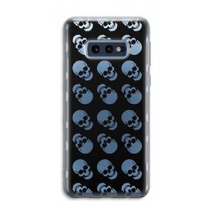 CaseCompany Musketon Skulls: Samsung Galaxy S10e Transparant Hoesje