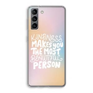 CaseCompany The prettiest: Samsung Galaxy S21 Transparant Hoesje