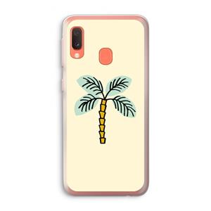 CaseCompany Palmboom: Samsung Galaxy A20e Transparant Hoesje