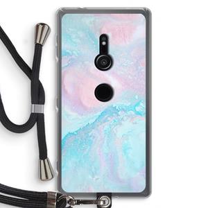 CaseCompany Fantasie pastel: Sony Xperia XZ2 Transparant Hoesje met koord