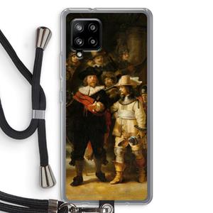 CaseCompany De Nachtwacht: Samsung Galaxy A42 5G Transparant Hoesje met koord