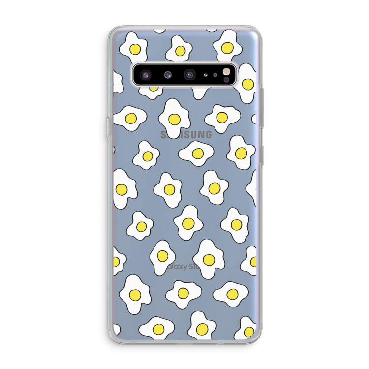 CaseCompany Spiegeleitjes: Samsung Galaxy S10 5G Transparant Hoesje