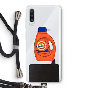 CaseCompany Ultra Sensitive: Samsung Galaxy A70 Transparant Hoesje met koord