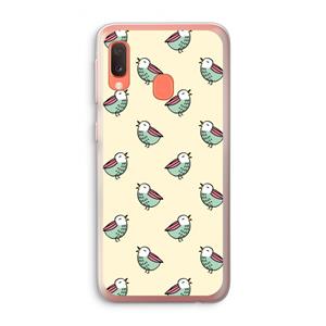 CaseCompany Vogeltjes: Samsung Galaxy A20e Transparant Hoesje