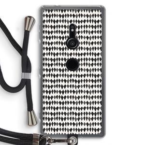 CaseCompany Crazy shapes: Sony Xperia XZ2 Transparant Hoesje met koord