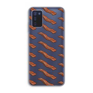 CaseCompany Bacon to my eggs #2: Samsung Galaxy A03s Transparant Hoesje