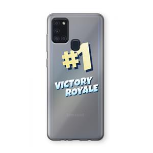 CaseCompany Victory Royale: Samsung Galaxy A21s Transparant Hoesje