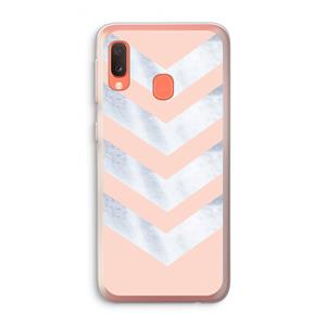 CaseCompany Marmeren pijlen: Samsung Galaxy A20e Transparant Hoesje
