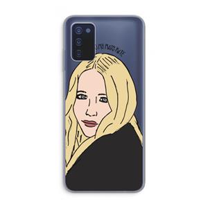 CaseCompany Mary Kate: Samsung Galaxy A03s Transparant Hoesje