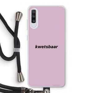 CaseCompany kwetsbaar: Samsung Galaxy A70 Transparant Hoesje met koord