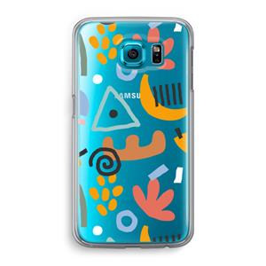 CaseCompany Abstract: Samsung Galaxy S6 Transparant Hoesje
