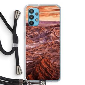 CaseCompany Mars: Samsung Galaxy A32 4G Transparant Hoesje met koord