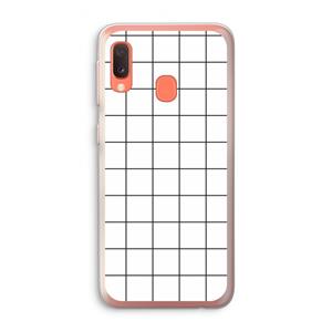 CaseCompany Rooster: Samsung Galaxy A20e Transparant Hoesje