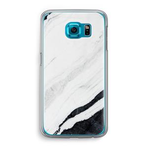 CaseCompany Elegante marmer: Samsung Galaxy S6 Transparant Hoesje
