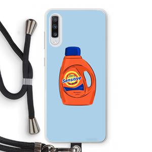 CaseCompany Ultra Sensitive: Samsung Galaxy A70 Transparant Hoesje met koord