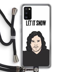 CaseCompany Let It Snow: Samsung Galaxy A41 Transparant Hoesje met koord