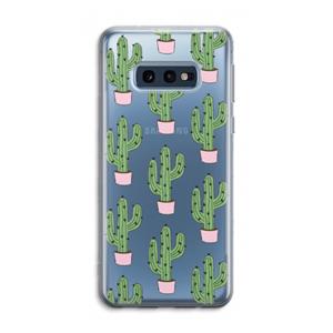CaseCompany Cactus Lover: Samsung Galaxy S10e Transparant Hoesje