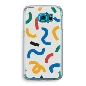 CaseCompany Illustratieve pop 2: Samsung Galaxy S6 Transparant Hoesje