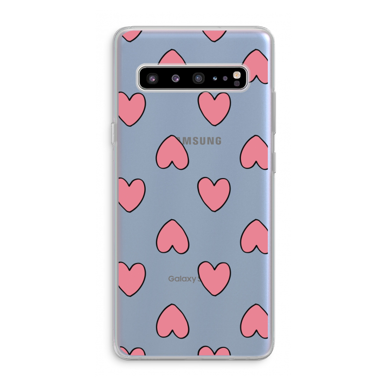 CaseCompany Ondersteboven verliefd: Samsung Galaxy S10 5G Transparant Hoesje