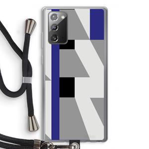 CaseCompany Gestalte 2: Samsung Galaxy Note 20 / Note 20 5G Transparant Hoesje met koord