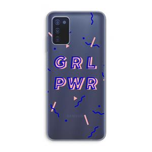 CaseCompany GRL PWR: Samsung Galaxy A03s Transparant Hoesje