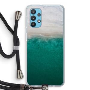 CaseCompany Stranded: Samsung Galaxy A32 4G Transparant Hoesje met koord