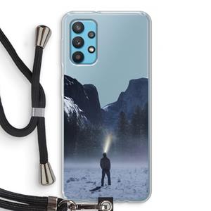 CaseCompany Wanderlust: Samsung Galaxy A32 4G Transparant Hoesje met koord