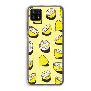 CaseCompany When Life Gives You Lemons...: Samsung Galaxy A22 5G Transparant Hoesje