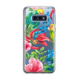 CaseCompany Papegaaien: Samsung Galaxy S10e Transparant Hoesje