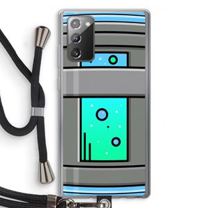 CaseCompany Chug Bottle: Samsung Galaxy Note 20 / Note 20 5G Transparant Hoesje met koord