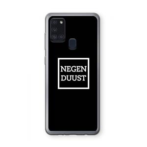 CaseCompany Negenduust black: Samsung Galaxy A21s Transparant Hoesje