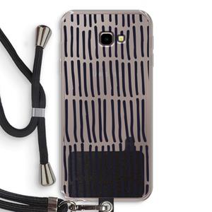 CaseCompany Moroccan stripes: Samsung Galaxy J4 Plus Transparant Hoesje met koord