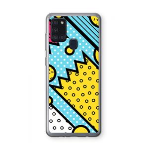 CaseCompany Pop Art #1: Samsung Galaxy A21s Transparant Hoesje