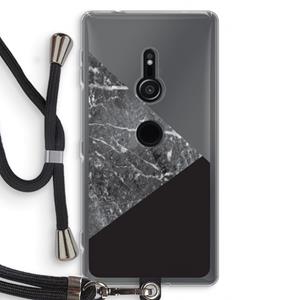 CaseCompany Combinatie marmer: Sony Xperia XZ2 Transparant Hoesje met koord